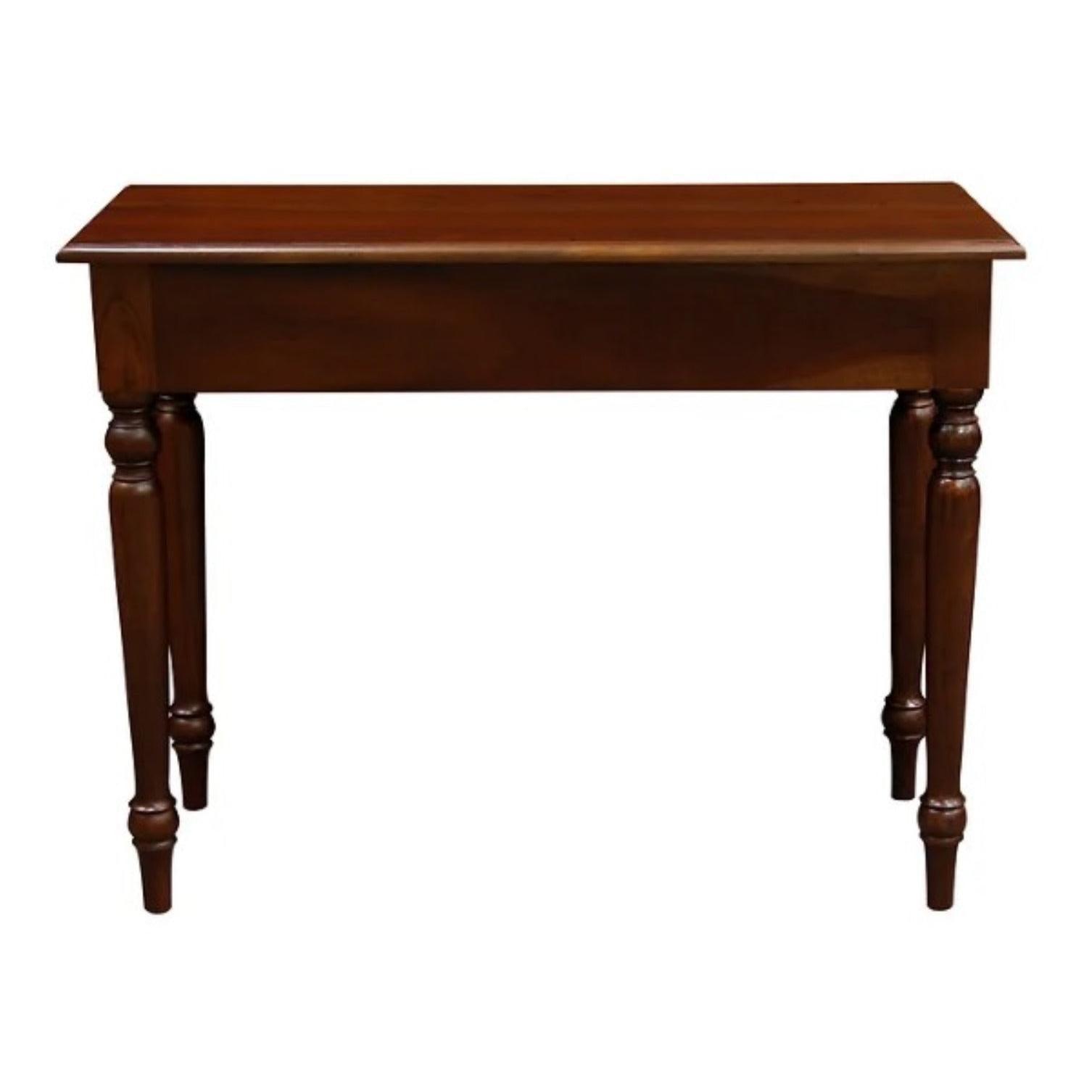 EMERY SOLID MAHOGANY TIMBER HALL TABLE /CONSOLE MAHOGANY COLOUR 100CM - MyChocolateWood