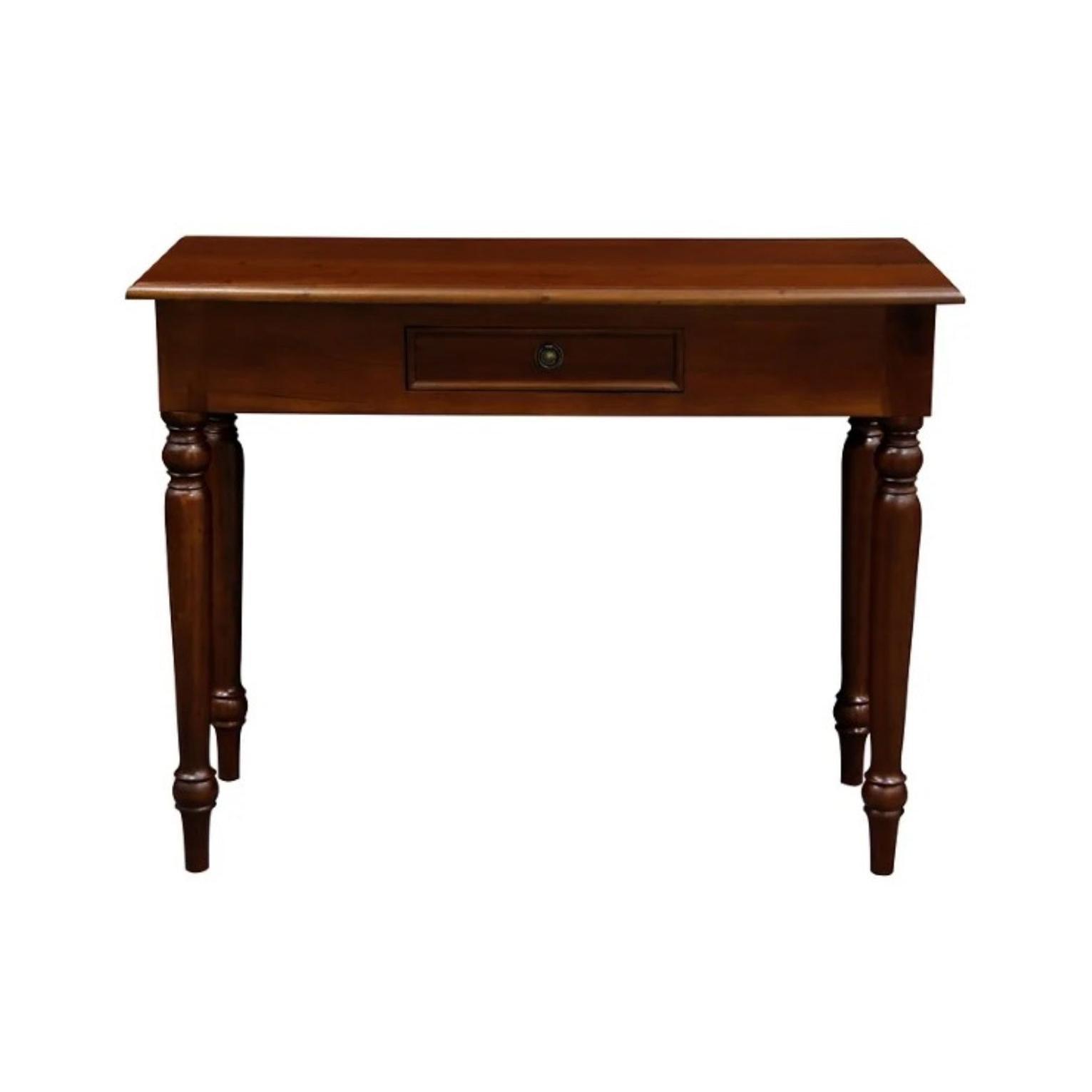 EMERY SOLID MAHOGANY TIMBER HALL TABLE /CONSOLE MAHOGANY COLOUR 100CM - MyChocolateWood