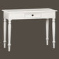EMERY SOLID MAHOGANY TIMBER HALL TABLE/CONSOLE TABLE WHITE 100CM - MyChocolateWood