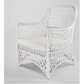 ESTELLA WHITE RATTAN LOUNGE CHAIR ACCENT CHAIR/ ARMCHAIR /EASYCHAIR - MyChocolateWood