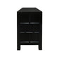 FABRIZIO 3 DRAWERS TV/ENTERTAINMENT UNIT IN BLACK - MyChocolateWood