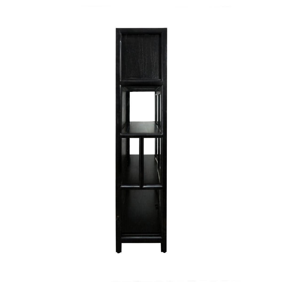 FABRIZIO DISPLAY CABINET IN BLACK - MyChocolateWood