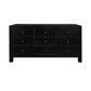 FABRIZIO MINDI WOOD 9 DRAWER DRESSER/ 9 DRAWER CHEST OF DRAWERS IN BLACK - MyChocolateWood
