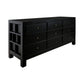 FABRIZIO MINDI WOOD 9 DRAWER DRESSER/ 9 DRAWER CHEST OF DRAWERS IN BLACK - MyChocolateWood