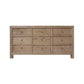 FABRIZIO MINDI WOOD 9 DRAWERS DRESSER 9 DRAWER CHEST OF DRAWERS IN MINDI BROWN - MyChocolateWood
