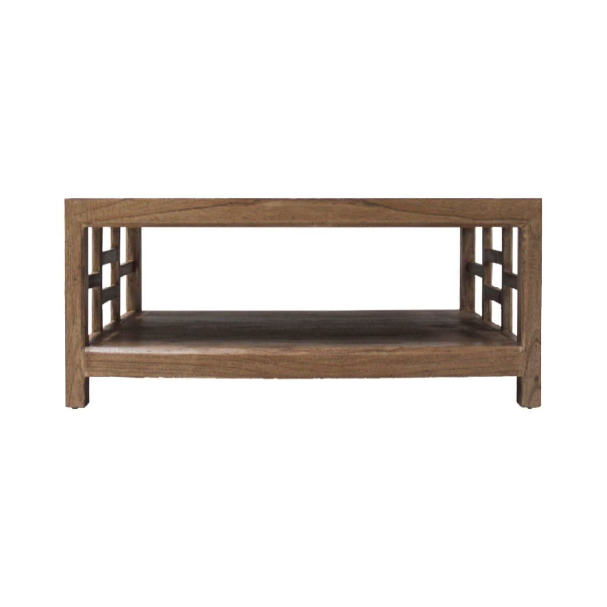 FABRIZIO MINDI WOOD COFFEE TABLE IN MINDI BROWN - MyChocolateWood