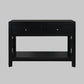 FABRIZIO MINDI WOOD CONSOLE TABLE/HALL TABLE 2 DRAWERS IN BLACK - MyChocolateWood