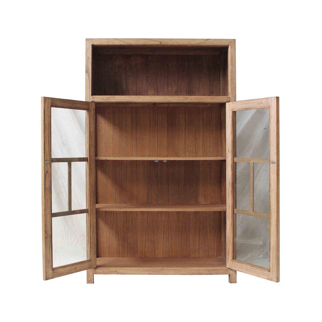 FABRIZIO MINDI WOOD DISPLAY CABINET IN MINDI BROWN - MyChocolateWood