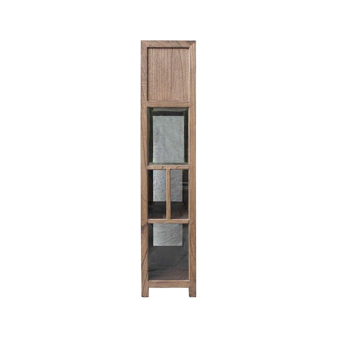 FABRIZIO MINDI WOOD DISPLAY CABINET IN MINDI BROWN - MyChocolateWood