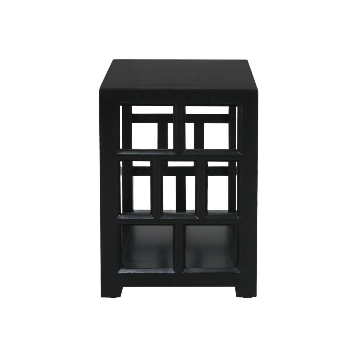 FABRIZIO SIDE/LAMP TABLE IN BLACK - MyChocolateWood