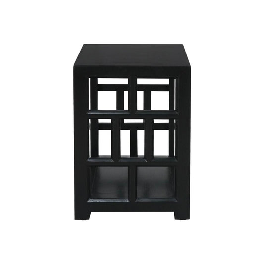 FABRIZIO SIDE/LAMP TABLE IN BLACK - MyChocolateWood