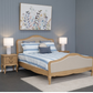 FAIRFAX SOLID OAK DOUBLE BEDROOM SUITE - DOUBLE BED + TALLBOY + 2 X BEDSIDE TABLES