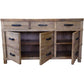 FAIRMONT BUFFET IN RECYCLED ELM 3 DOORS & 3 DRAWERS - MyChocolateWood