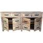 FAIRMONT BUFFET RECYCLED ELM 4 DOORS & 4 DRAWERS - MyChocolateWood