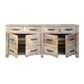 FAIRMONT BUFFET RECYCLED ELM 4 DOORS & 4 DRAWERS - MyChocolateWood