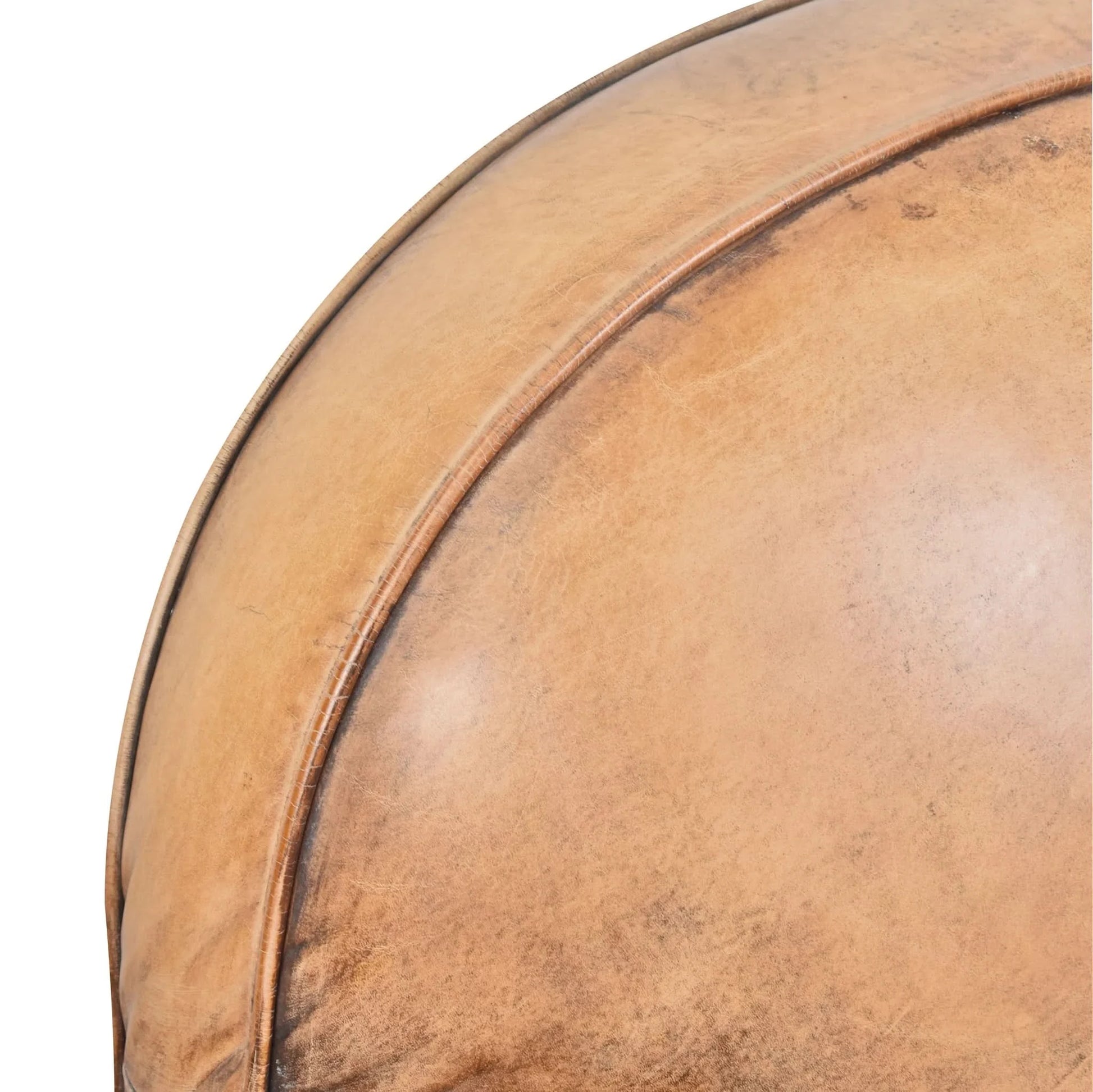 FERNANDO VINTAGE LEATHER SWIVEL CHAIR - MyChocolateWood