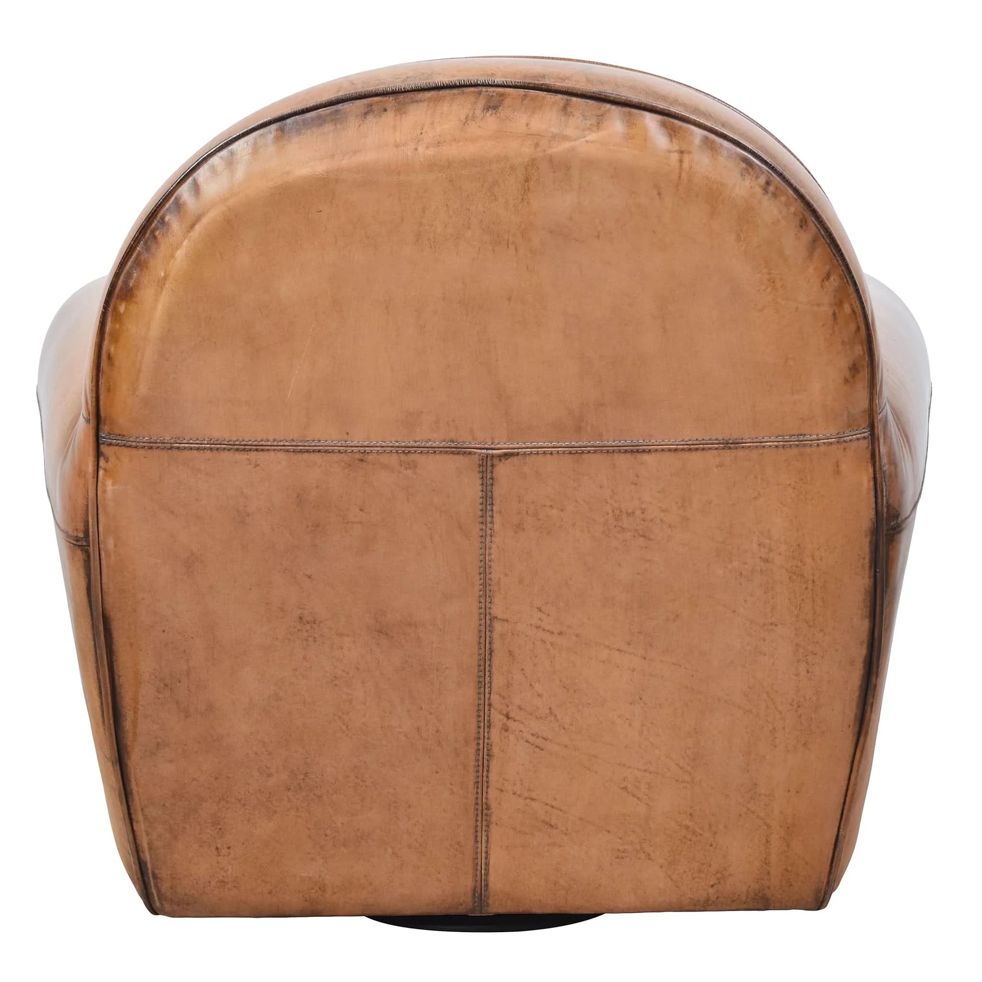 FERNANDO VINTAGE LEATHER SWIVEL CHAIR - MyChocolateWood