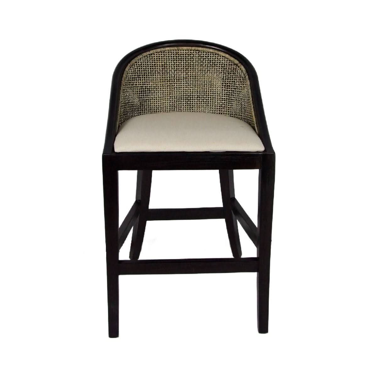 FIRENDI HAMPTONS RATTAN COUNTER STOOL IN BLACK SHADOW - MyChocolateWood