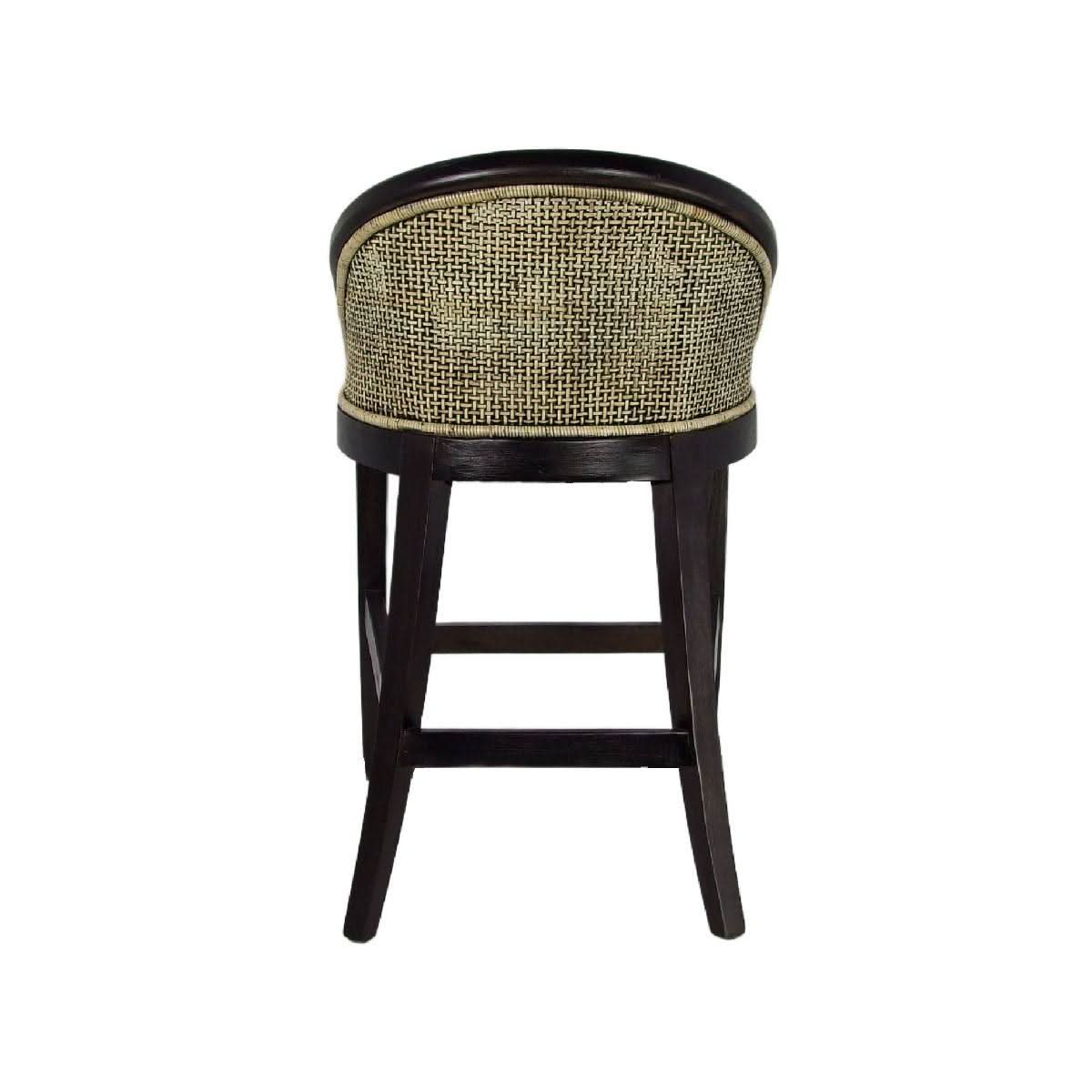 FIRENDI HAMPTONS RATTAN COUNTER STOOL IN BLACK SHADOW - MyChocolateWood