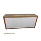 FLAMINGO RECYCLED HARDWOOD 4 DOOR BUFFET/SIDEBOARD IN WHITE POLYURETHANE - MyChocolateWood