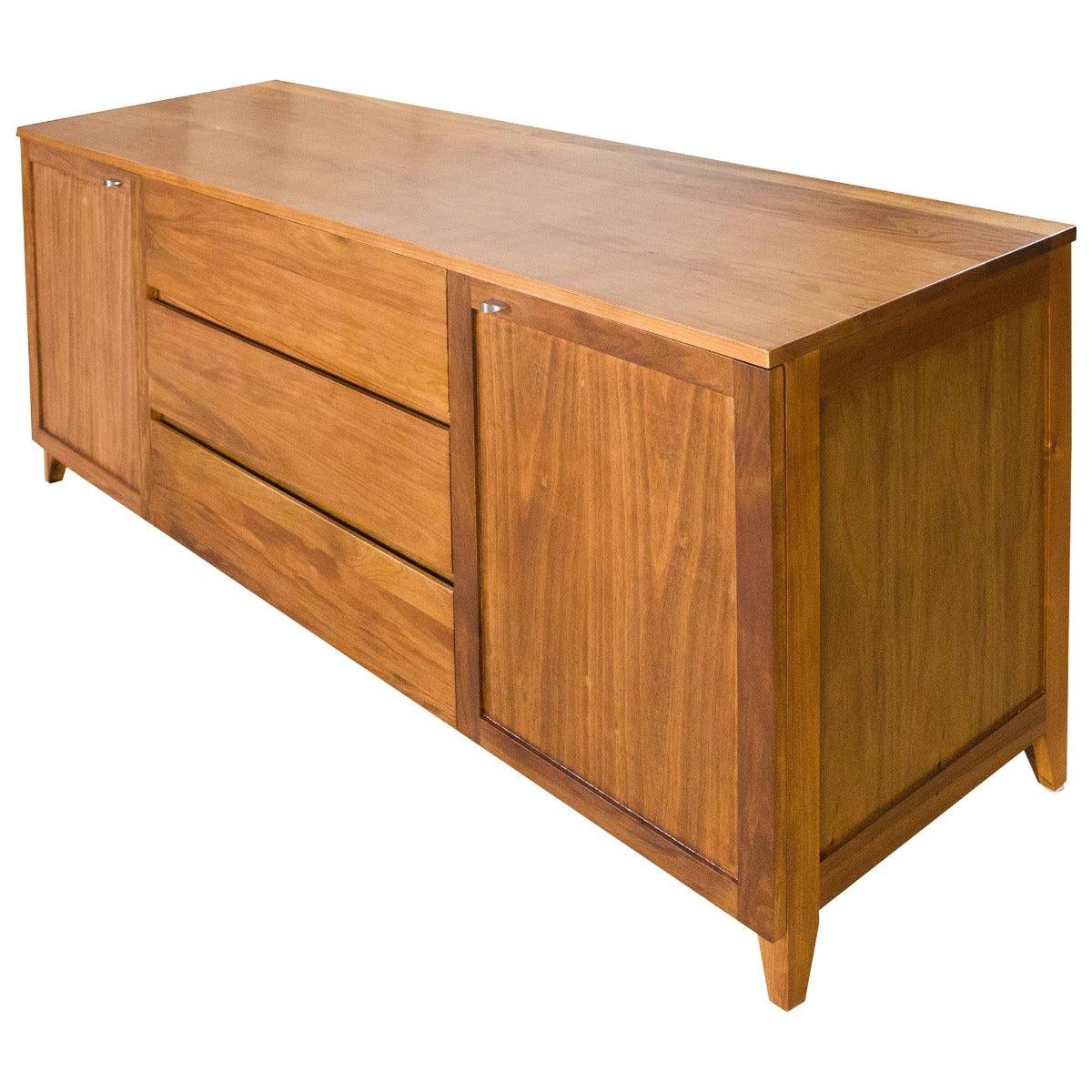 FLORINA BLACKWOOD BUFFET/SIDEBOARD 2 DOORS 3 DRAWERS NATURAL 180CM - MyChocolateWood