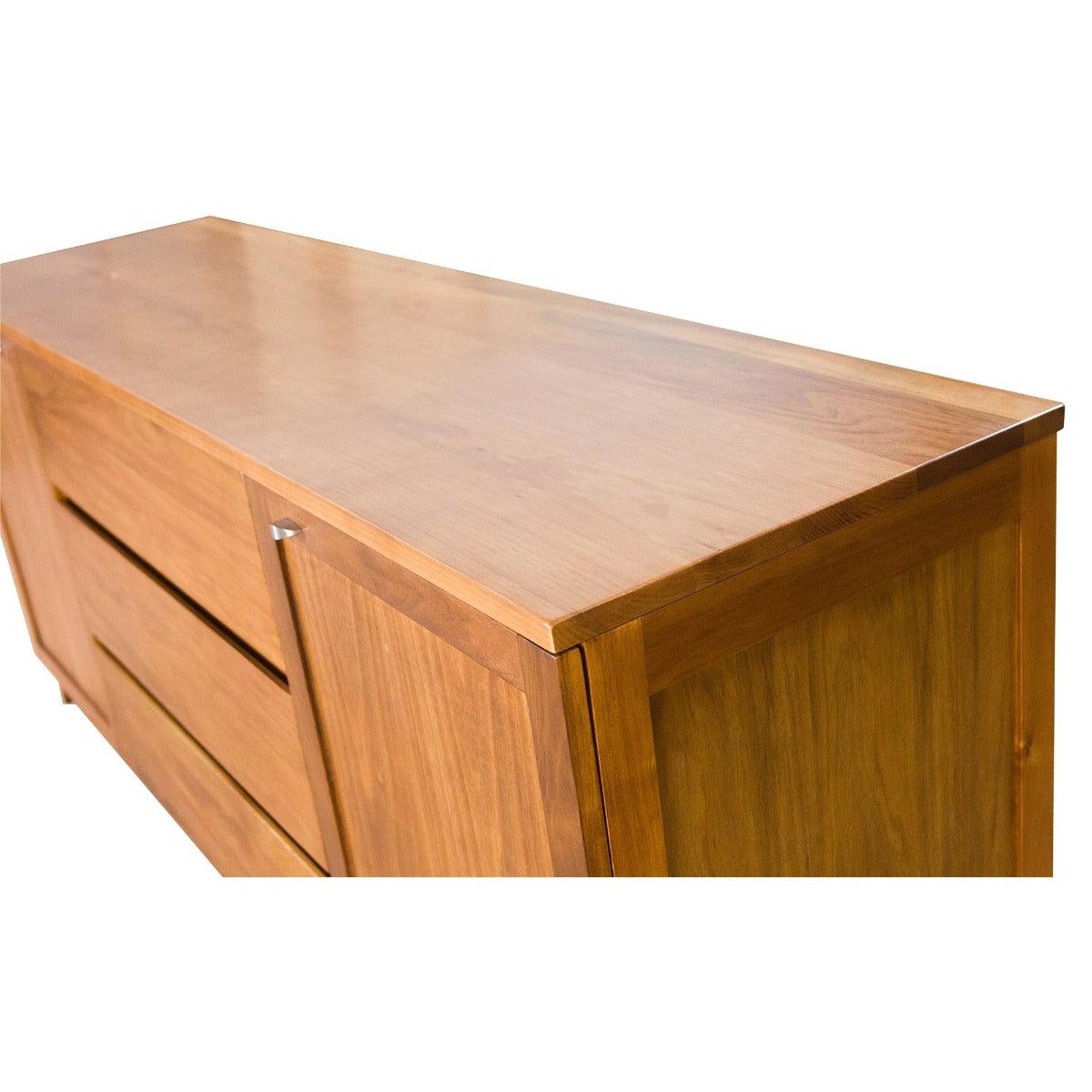 FLORINA BLACKWOOD BUFFET/SIDEBOARD 2 DOORS 3 DRAWERS NATURAL 180CM - MyChocolateWood