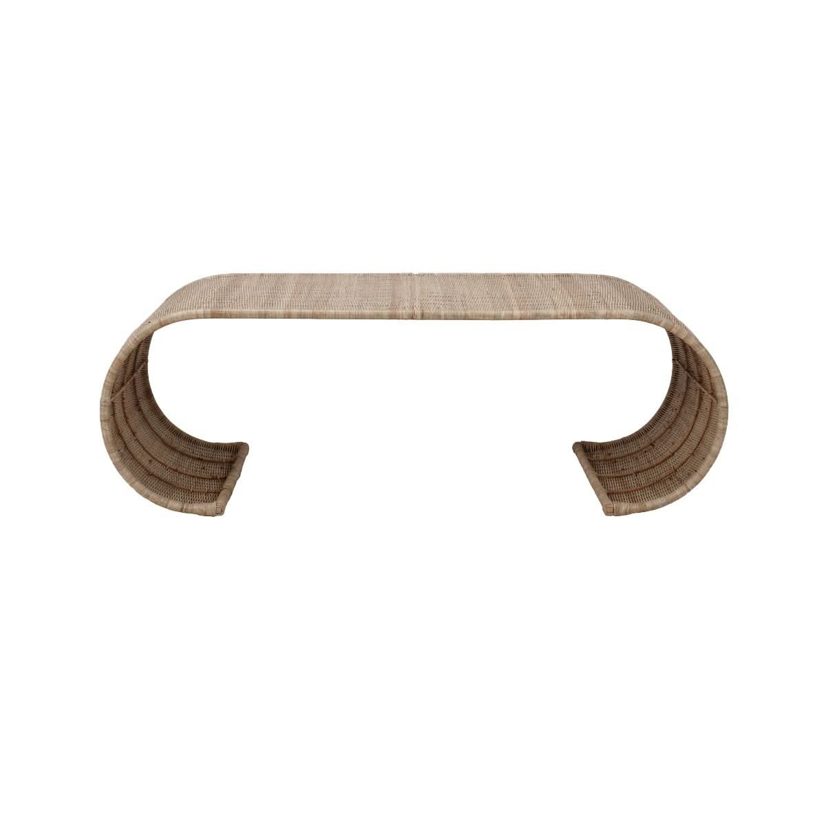 FORSTER  HAMPTON RATTAN COFFEE TABLE  NATURAL - MyChocolateWood