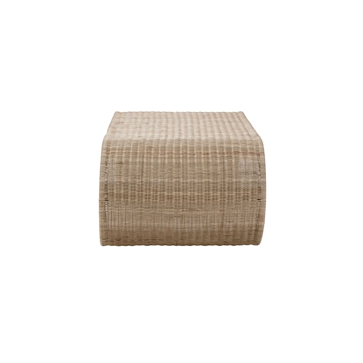 FORSTER  HAMPTON RATTAN COFFEE TABLE  NATURAL - MyChocolateWood