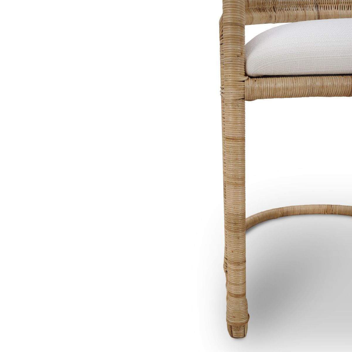 FORSTER  HAMPTON RATTAN DINING CHAIR  IN NATURAL OR WHITE