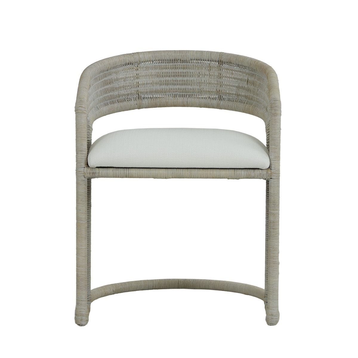 FORSTER  HAMPTON RATTAN DINING CHAIR  IN NATURAL OR WHITE