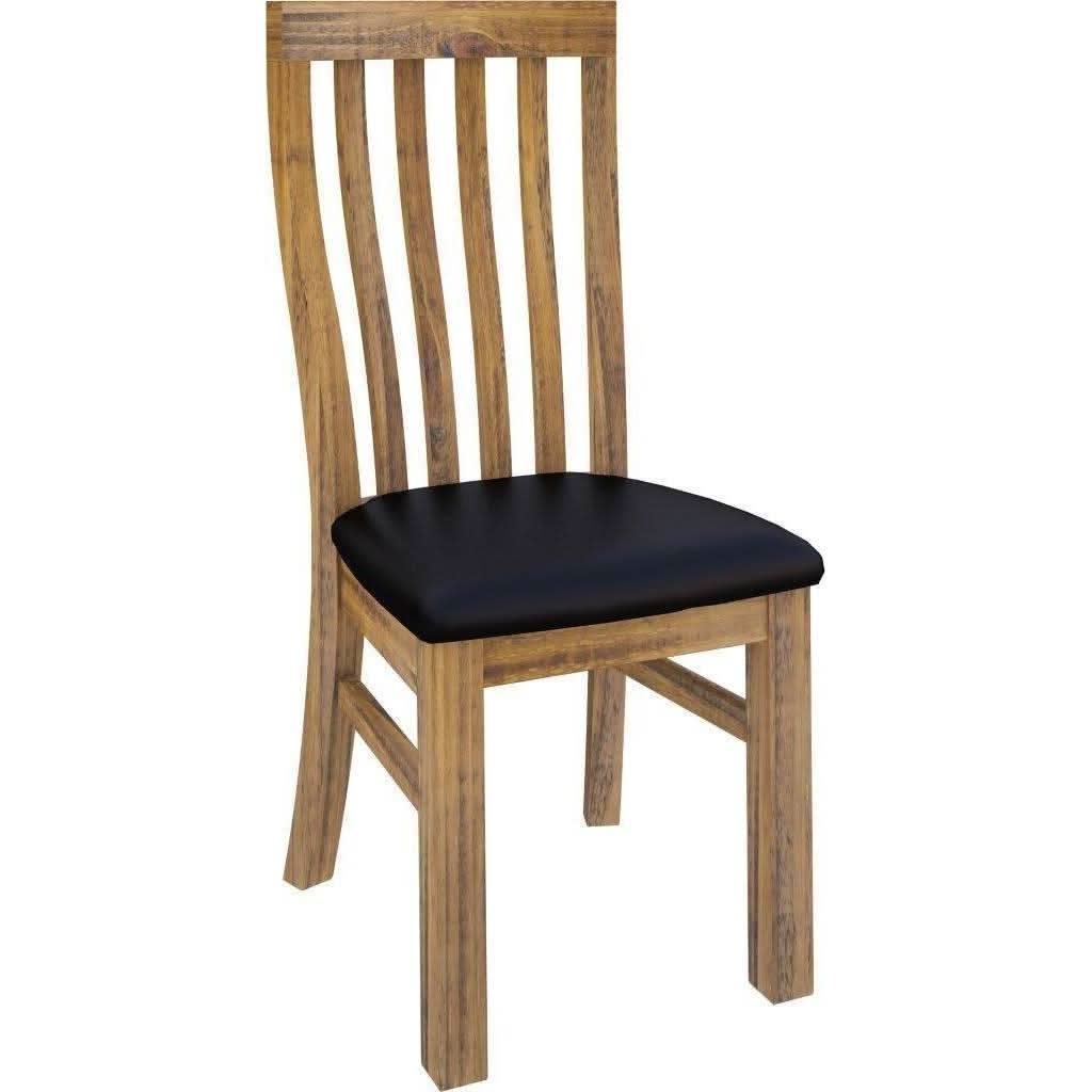 FOUNDRY CHAIR WITH PU SEAT 46.5X52X106.5CMS - MyChocolateWood