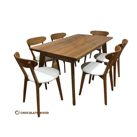 FREEMAN DINING TABLE IN SPOTTED GUM - AUSTRALIAN CUSTOM MADE - MyChocolateWood