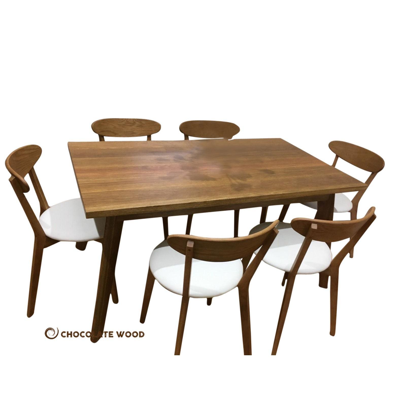 FREEMAN DINING TABLE IN SPOTTED GUM - AUSTRALIAN CUSTOM MADE - MyChocolateWood