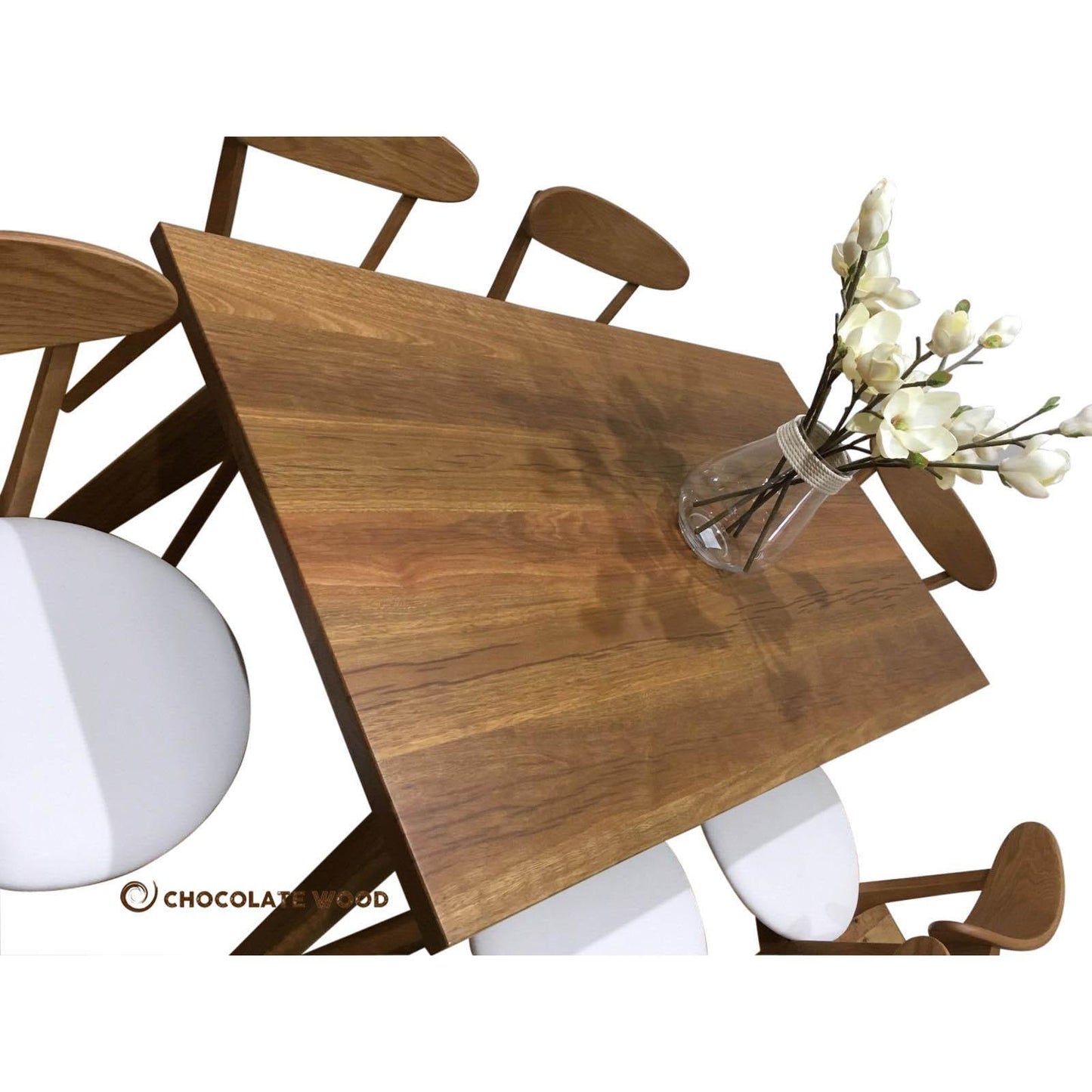 FREEMAN DINING TABLE IN SPOTTED GUM - AUSTRALIAN CUSTOM MADE - MyChocolateWood
