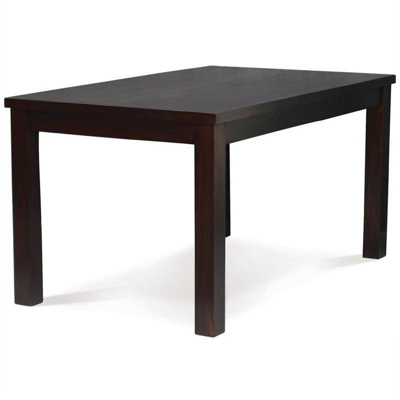 FULTON SOLID MAHOGANY DINING TABLE IN CHOCOLATE 150CM - MyChocolateWood