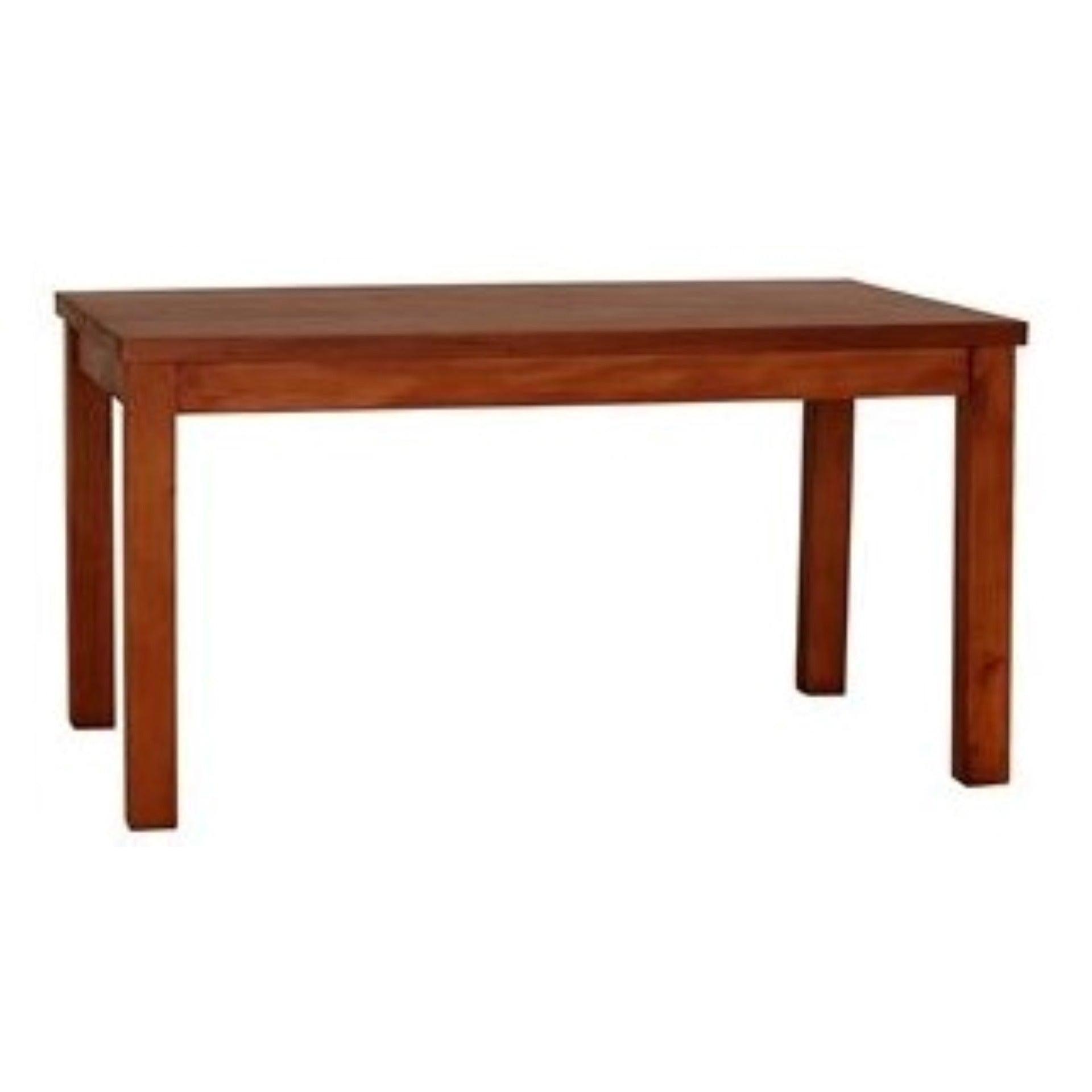 FULTON SOLID MAHOGANY DINING TABLE IN LIGHT PECAN 180CM - MyChocolateWood