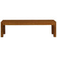 FULTON SOLID MAHOGANY TIMBER BENCH 158CM IN LIGHT PECAN - MyChocolateWood