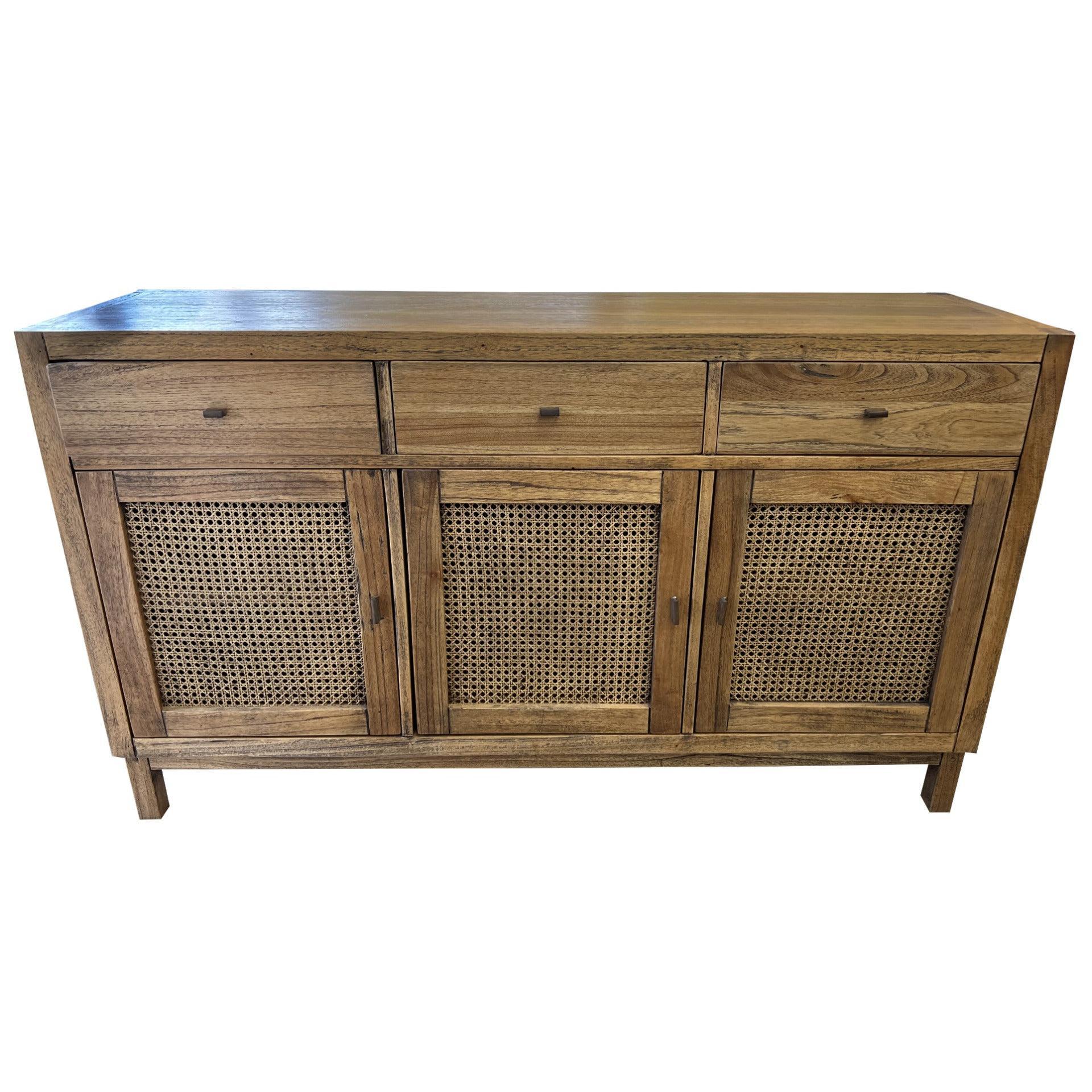 GALILEO 3 DOOR 3 DRAWER BUFFET /SIDEBOARD IN MINDI WOOD 140CM - MyChocolateWood