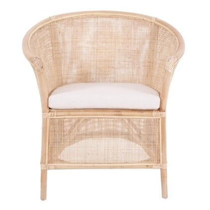 GALILEO RATTAN ARMCHAIR LOUNGE CHAIR NATURAL - MyChocolateWood