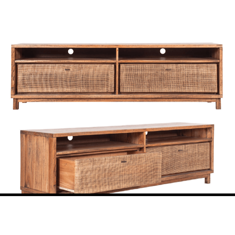 GALILEO TV UNIT IN MINDI WOOD 180CM - MyChocolateWood