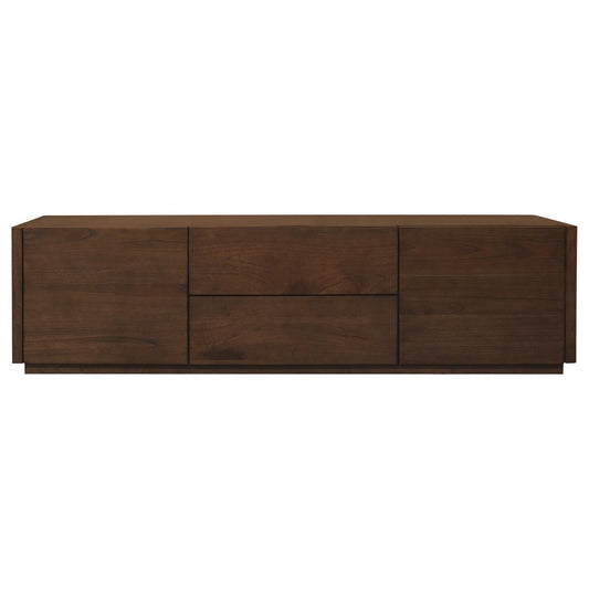 GATSBY 190CM MINDI WOOD 2 DOOR 2 DRAWER TV UNIT, WALNUT - MyChocolateWood