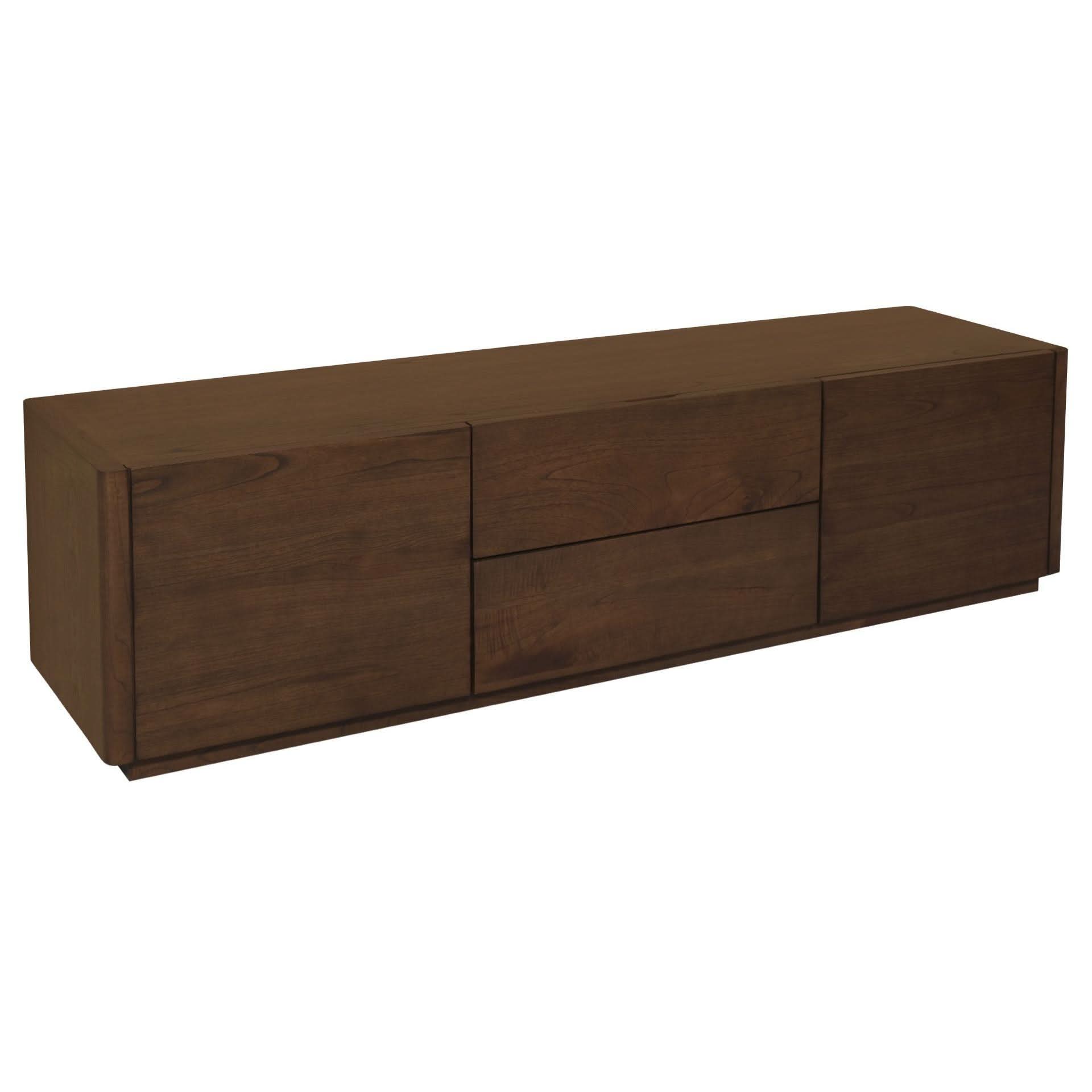 GATSBY 190CM MINDI WOOD 2 DOOR 2 DRAWER TV UNIT, WALNUT - MyChocolateWood