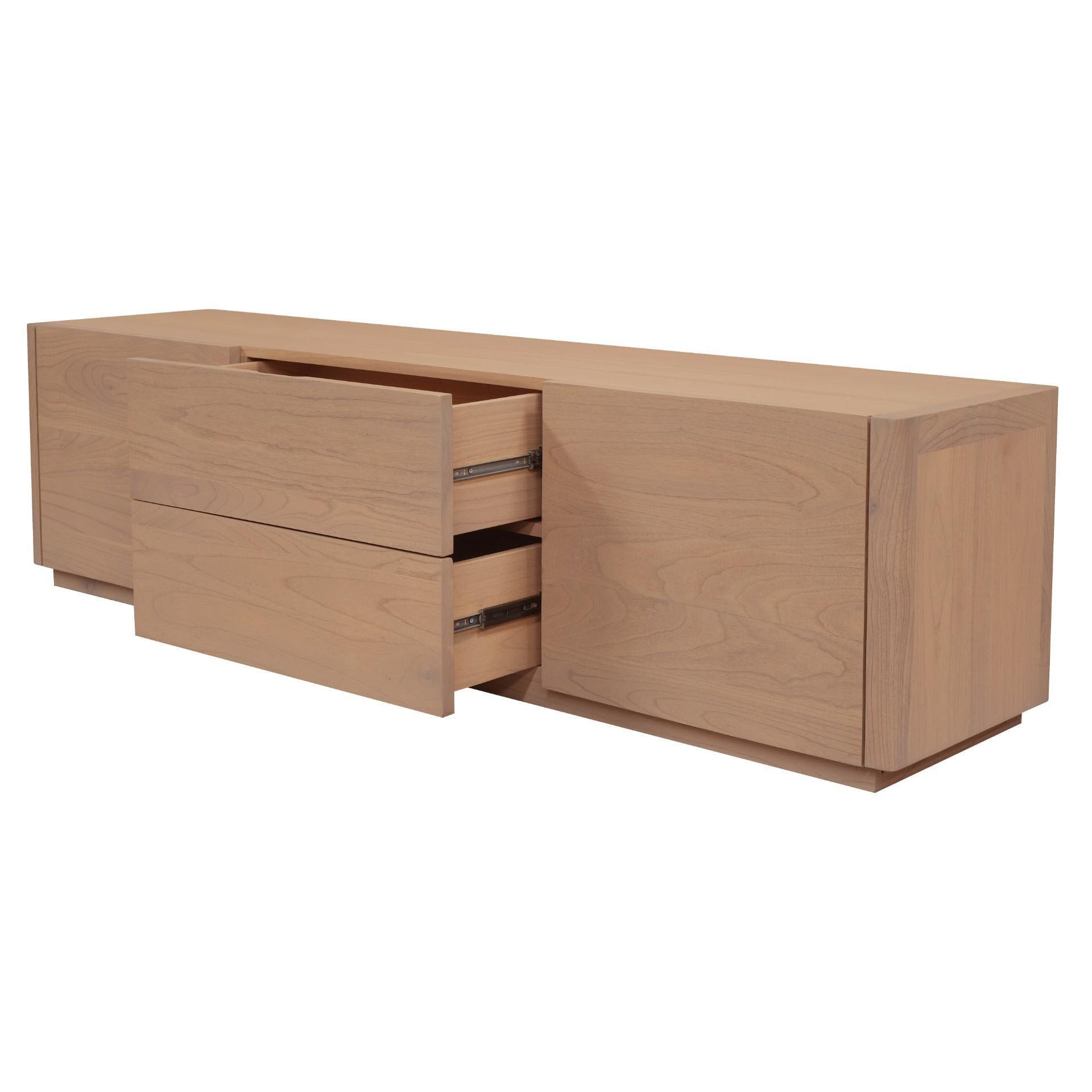GATSBY MINDI WOOD 2 DOOR 2 DRAWER TV UNIT ETU NATURAL 190CM - MyChocolateWood