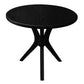 GATSBY WHITE CEDAR LARGE ROUND SIDE TABLE/LAMP TABLE BLACK - MyChocolateWood