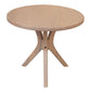 GATSBY WHITE CEDAR LARGE ROUND SIDE TABLE/LAMP TABLE NATURAL - MyChocolateWood