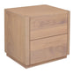 GATSBY WHITE CEDAR (MINDI WOOD) 2 DRAWER BEDSIDE TABLE NATURAL - MyChocolateWood
