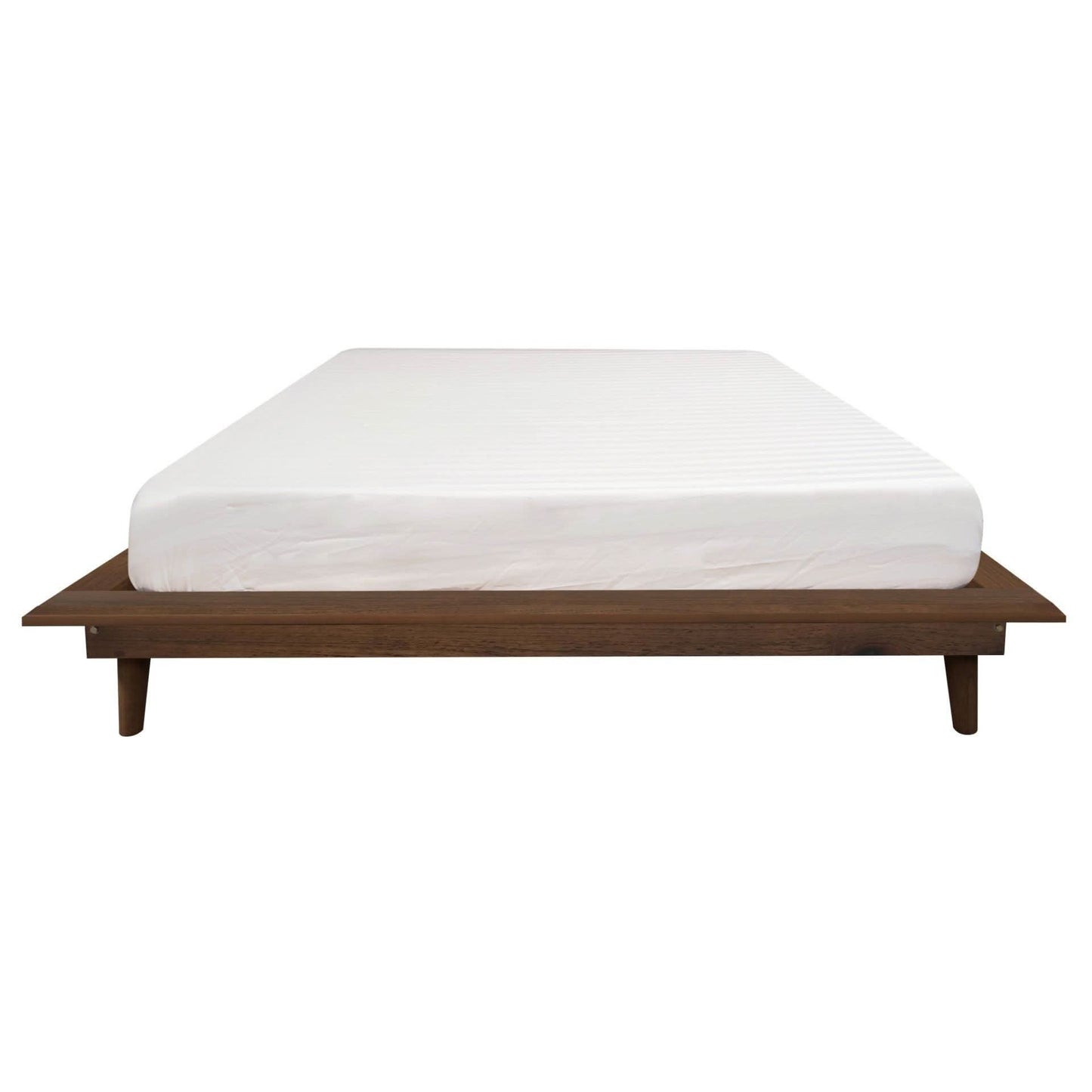 GATSBY WHITE CEDAR PLATFORM BED, QUEEN WALNUT - MyChocolateWood