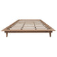 GATSBY WHITE CEDAR QUEEN PLATFORM BED NATURAL - MyChocolateWood