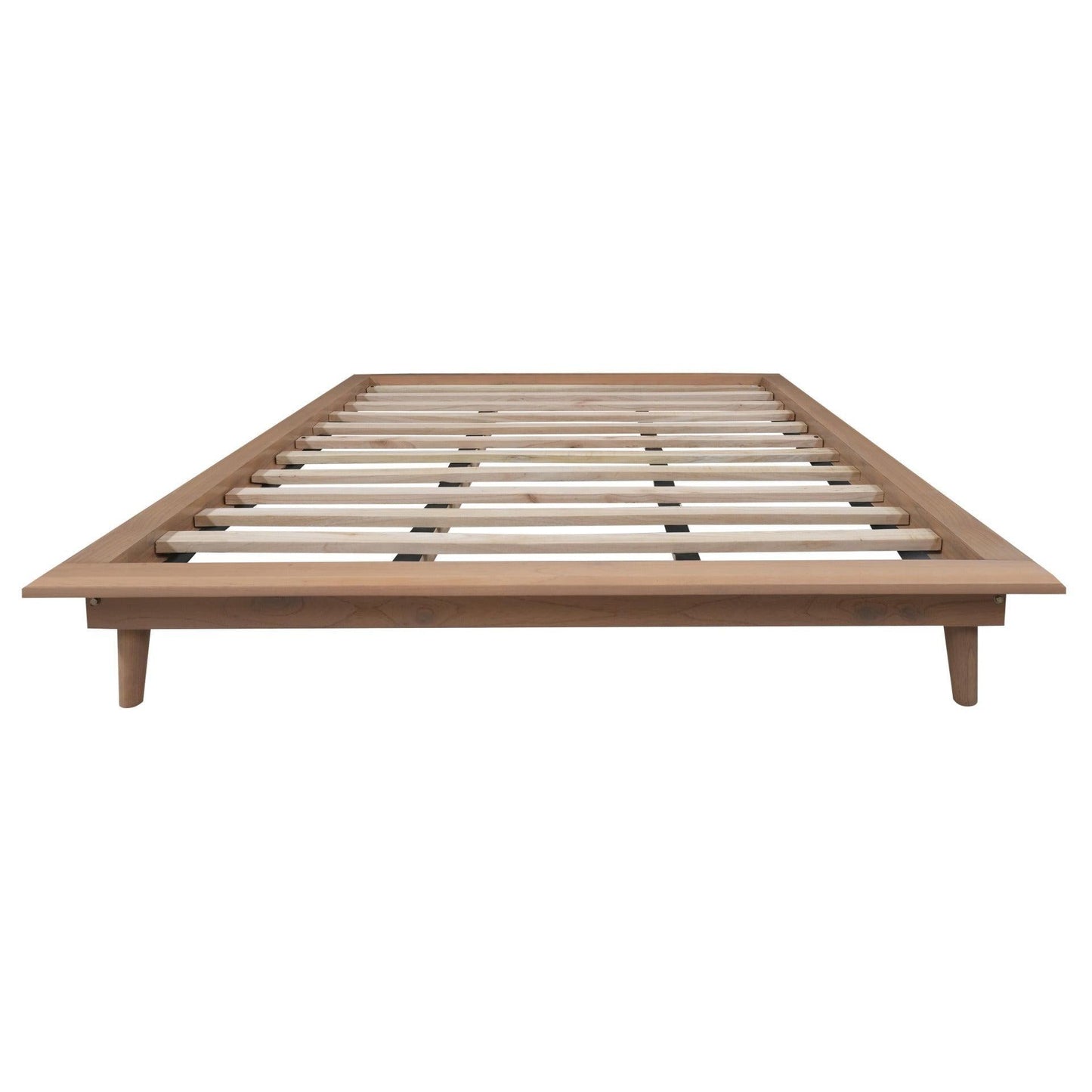 GATSBY WHITE CEDAR QUEEN PLATFORM BED NATURAL - MyChocolateWood