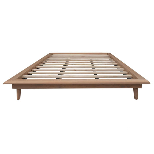 GATSBY WHITE CEDAR QUEEN PLATFORM BED NATURAL - MyChocolateWood